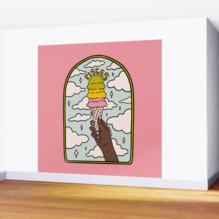 Pisces Ice cream Wall Mural Gallery Image 2