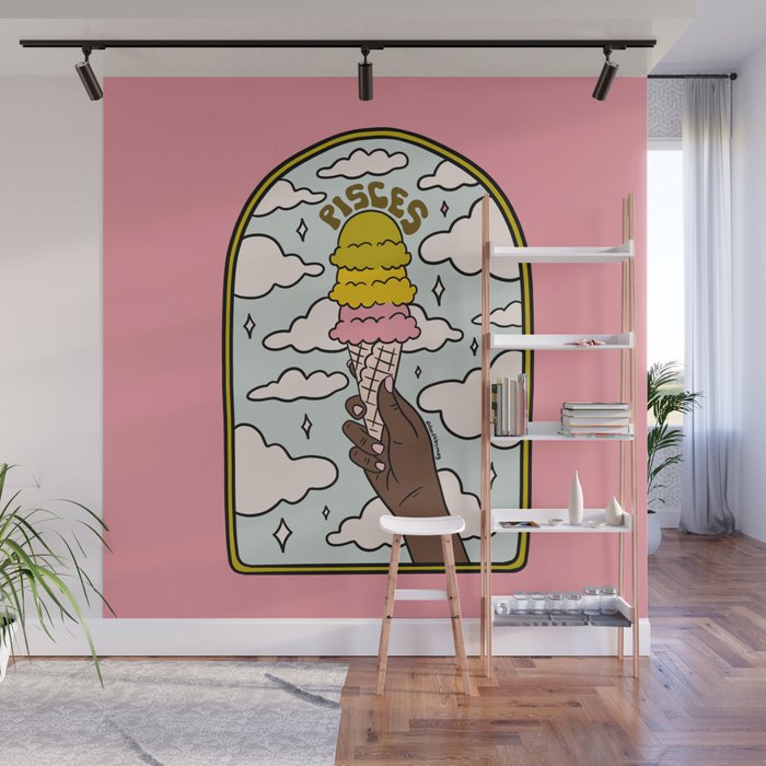 Pisces Ice cream Wall Mural Gallery Image 1