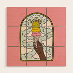 Pisces Ice cream Wood Wall Art Gallery Image 1