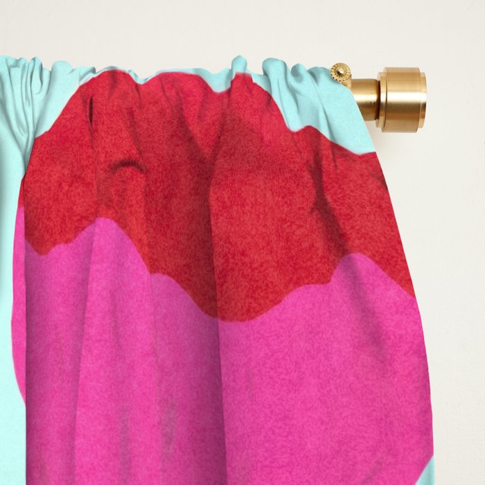 Happy Summer Groovy Flower Meadow Window Curtain Gallery Image 2