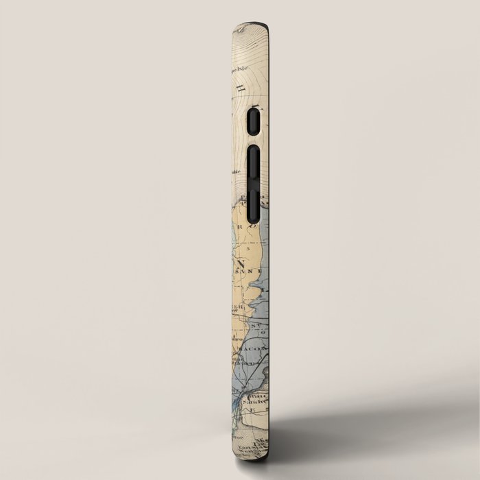 Vintage Michigan Geology Map (1873) iPhone Case Gallery Image 2