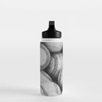 Baseballs Black & White Graphic Illustration Design Water Bottle Gallery Image 3