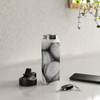 Baseballs Black & White Graphic Illustration Design Water Bottle Gallery Image 4