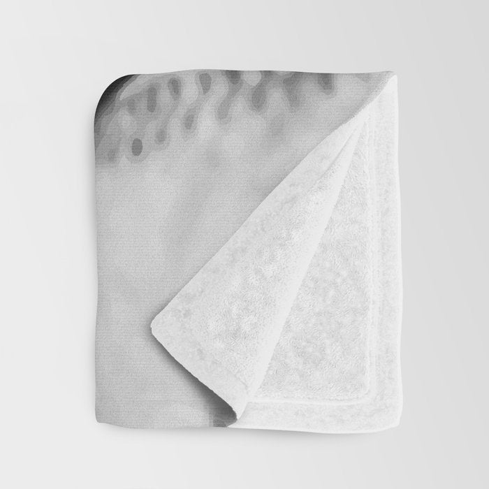 Baseballs Black & White Graphic Illustration Design Throw Blanket Gallery Image 3