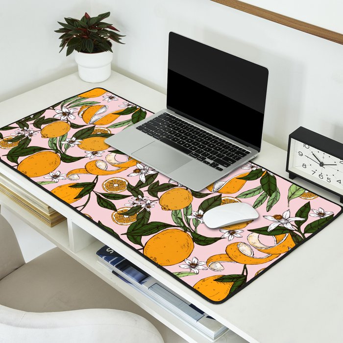 Succulent sweets oranges Desk Mat Gallery Image 2