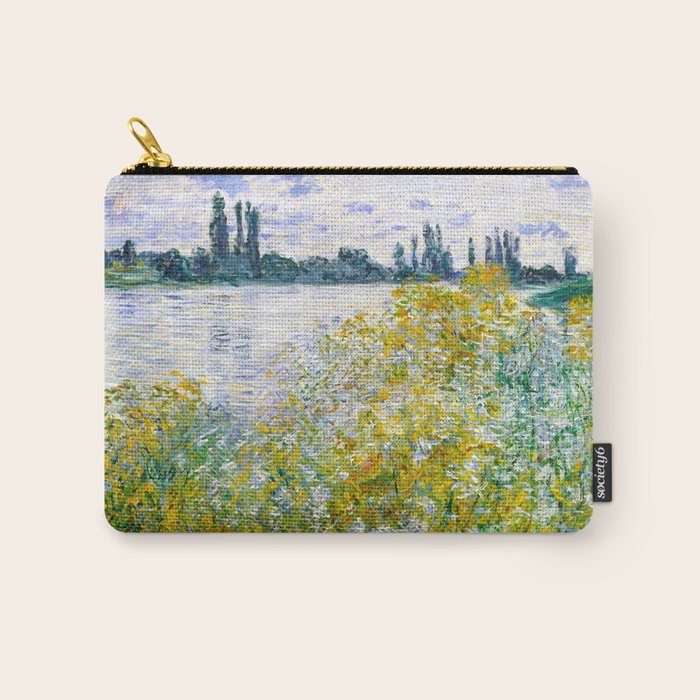 IÌle aux Fleurs near VeÌtheuil (1880) by Claude Monet Carry All Pouch Gallery Image 1