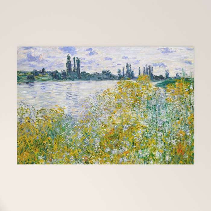 IÌle aux Fleurs near VeÌtheuil (1880) by Claude Monet Welcome Mat Gallery Image 1