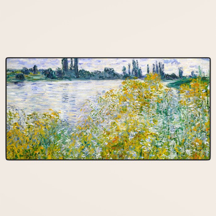 IÌle aux Fleurs near VeÌtheuil (1880) by Claude Monet Desk Mat Gallery Image 3