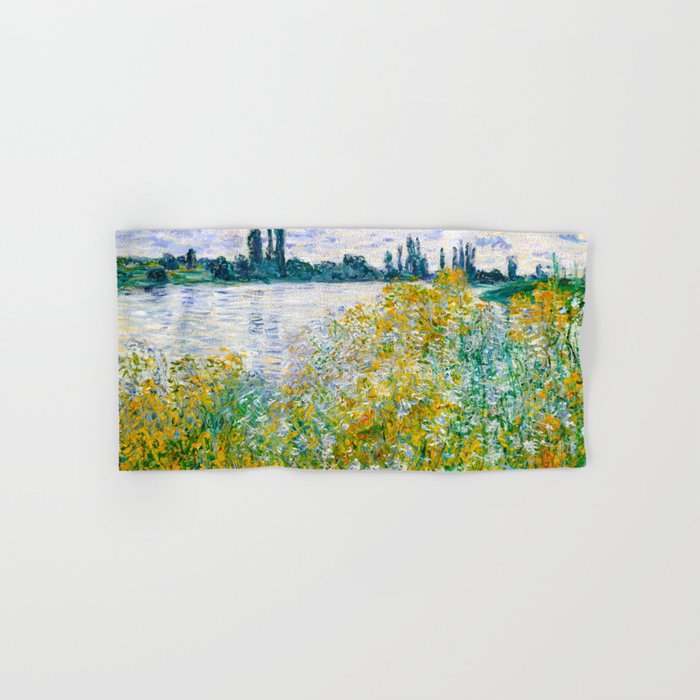 IÌle aux Fleurs near VeÌtheuil (1880) by Claude Monet Bath Towel Gallery Image 1