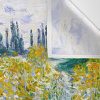 IÌle aux Fleurs near VeÌtheuil (1880) by Claude Monet Wall Tapestry Gallery Image 3