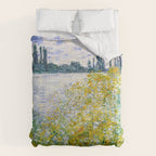 IÌle aux Fleurs near VeÌtheuil (1880) by Claude Monet Comforter Gallery Image 6
