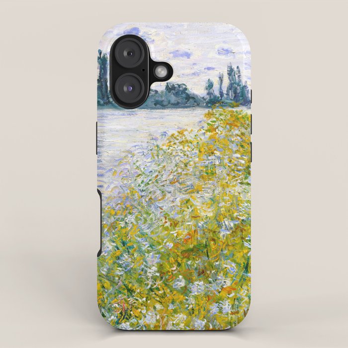 IÌle aux Fleurs near VeÌtheuil (1880) by Claude Monet iPhone Case Gallery Image 1