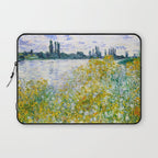 IÌle aux Fleurs near VeÌtheuil (1880) by Claude Monet Laptop Sleeve Gallery Image 1
