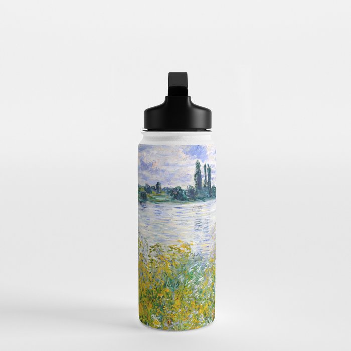 IÌle aux Fleurs near VeÌtheuil (1880) by Claude Monet Water Bottle Gallery Image 3