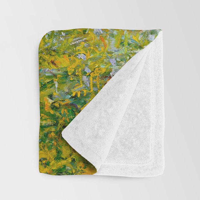 IÌle aux Fleurs near VeÌtheuil (1880) by Claude Monet Throw Blanket Gallery Image 3