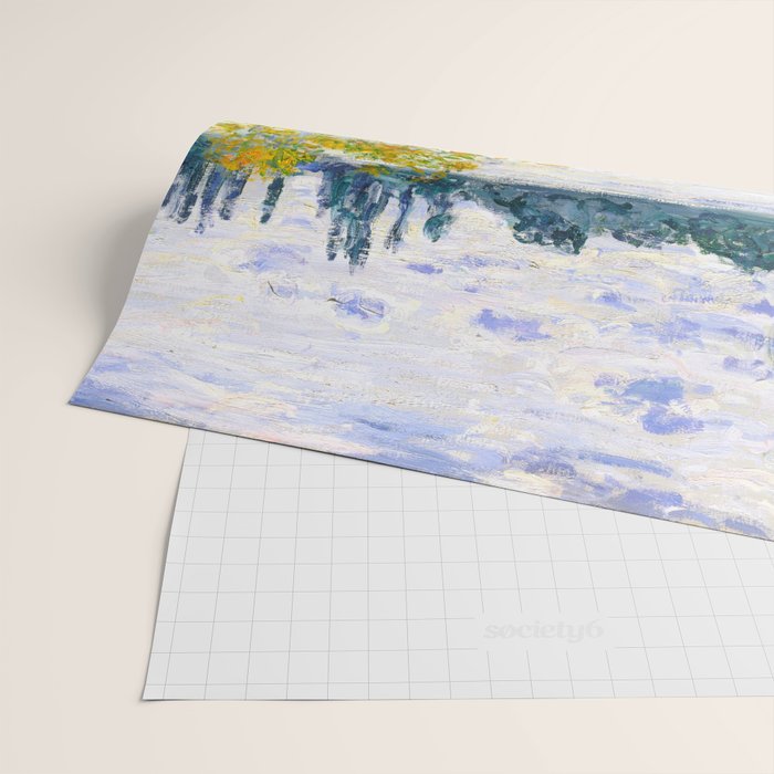 IÌle aux Fleurs near VeÌtheuil (1880) by Claude Monet Wrapping Paper Gallery Image 2