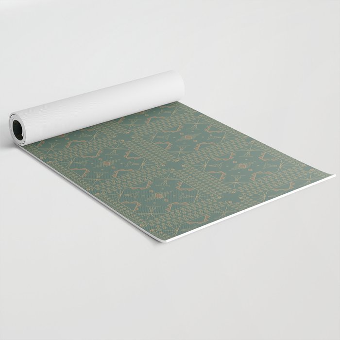 Lost Desert - Green Yoga Mat Gallery Image 2