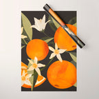 Oranges Botanical Art 1 Wrapping Paper Gallery Image 1