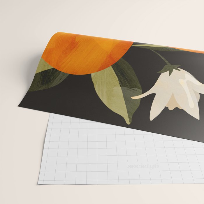 Oranges Botanical Art 1 Wrapping Paper Gallery Image 2