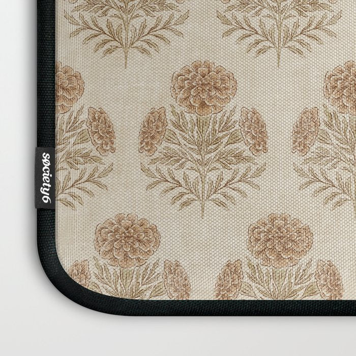 Marigold - faded terracotta and olive Laptop Sleeve Gallery Image 3