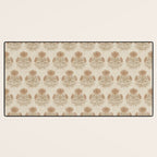 Marigold - faded terracotta and olive Desk Mat Gallery Image 3