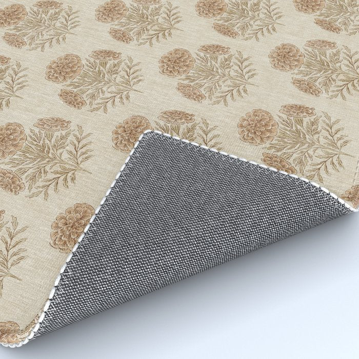Marigold - faded terracotta and olive Rug Gallery Image 4