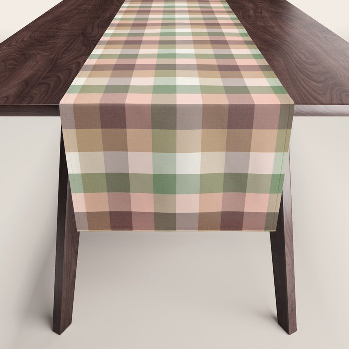 Timberland Gingham Plaid Cozy Heirloom Multi Table Runner Gallery Image 1