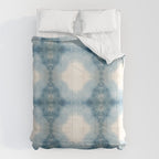 Shades of Light Blue Shibori Comforter Gallery Image 6