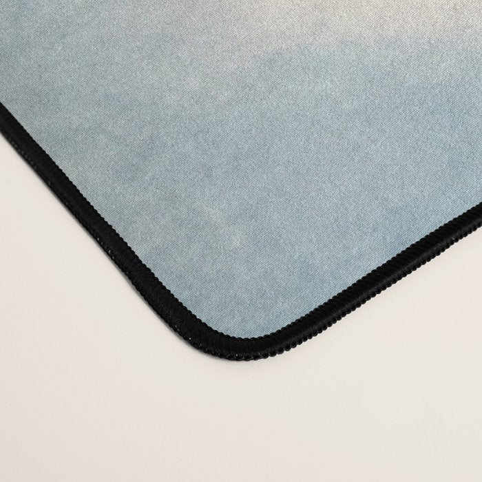Shades of Light Blue Shibori Desk Mat Gallery Image 4