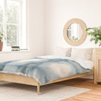 Shades of Light Blue Shibori Duvet Cover Gallery Image 2