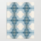 Shades of Light Blue Shibori Poster Gallery Image 4