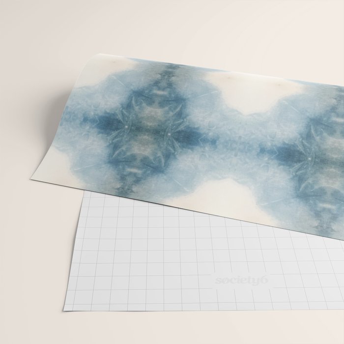 Shades of Light Blue Shibori Wrapping Paper Gallery Image 2