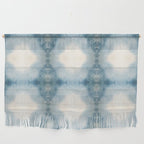 Shades of Light Blue Shibori Wall Hanging Gallery Image 1