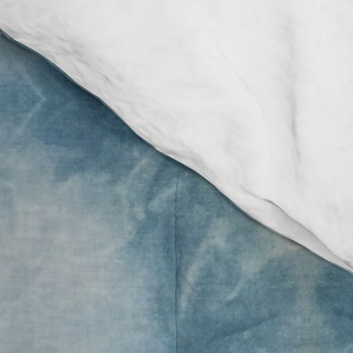 Shades of Light Blue Shibori Comforter Gallery Image 4