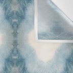 Shades of Light Blue Shibori Wall Tapestry Gallery Image 3