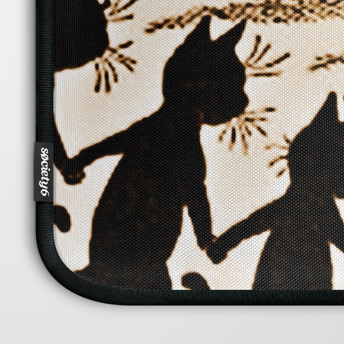 Louis Wain Black Cats & A Full Moon Laptop Sleeve Gallery Image 3
