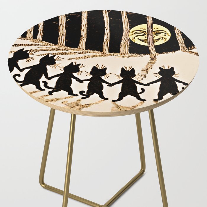 Louis Wain Black Cats & A Full Moon Side Table Gallery Image 2