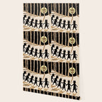 Louis Wain Black Cats & A Full Moon Wallpaper Gallery Image 2