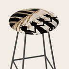 Louis Wain Black Cats & A Full Moon Stool Gallery Image 2