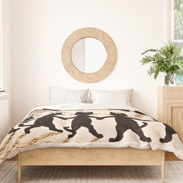 Louis Wain Black Cats & A Full Moon Duvet Cover Gallery Image 3