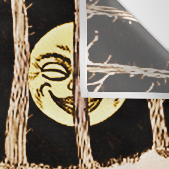 Louis Wain Black Cats & A Full Moon Wall Tapestry Gallery Image 3