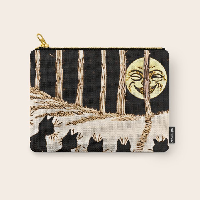 Louis Wain Black Cats & A Full Moon Carry All Pouch Gallery Image 1