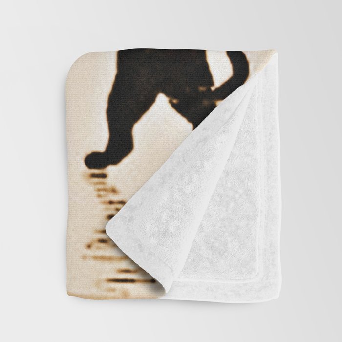 Louis Wain Black Cats & A Full Moon Throw Blanket Gallery Image 3