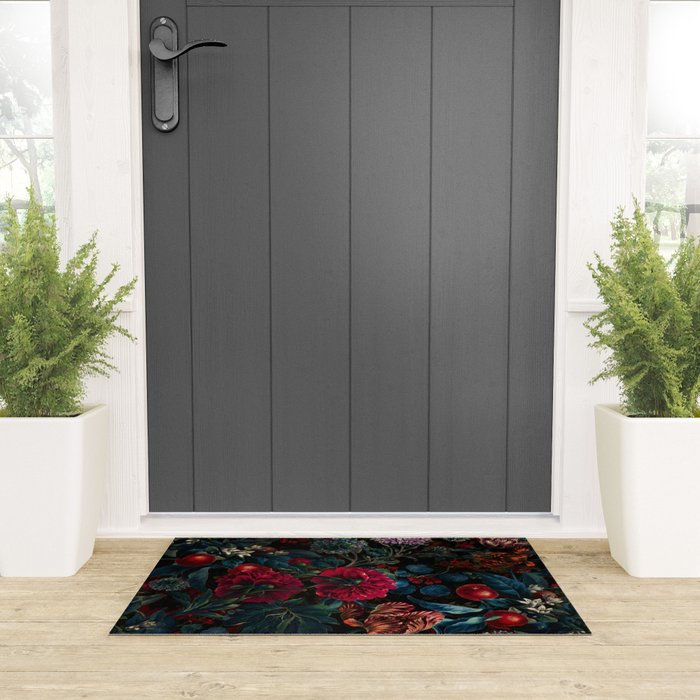Botanical Night Garden II Welcome Mat Gallery Image 3