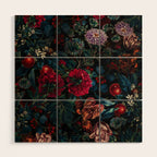 Botanical Night Garden II Wood Wall Art Gallery Image 1