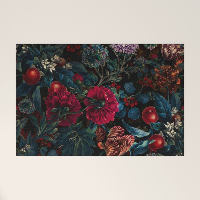 Botanical Night Garden II Welcome Mat Gallery Image 1