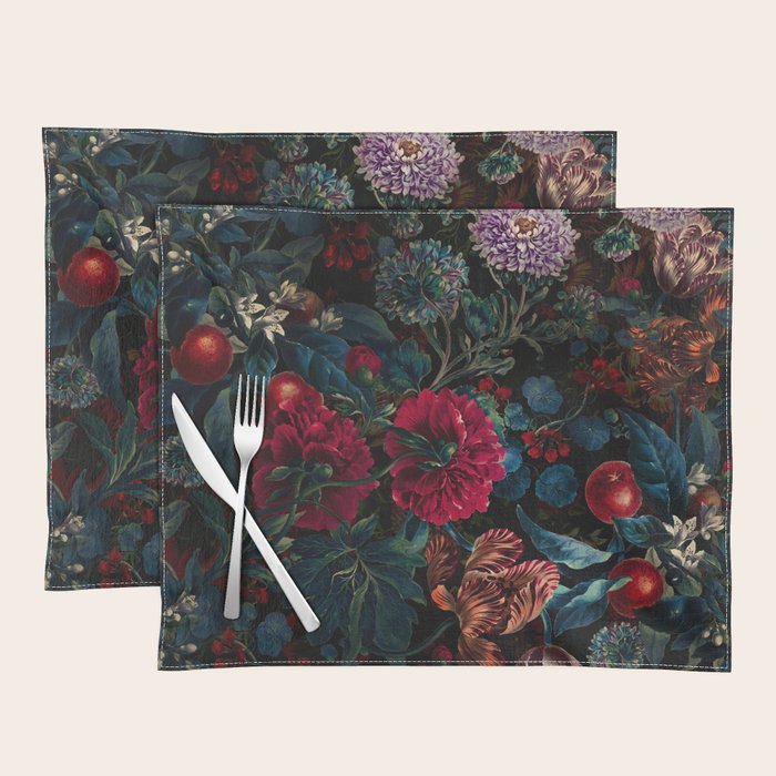 Botanical Night Garden II Placemat Gallery Image 1