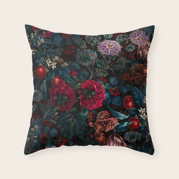 Botanical Night Garden II Throw Pillow Gallery Image 6