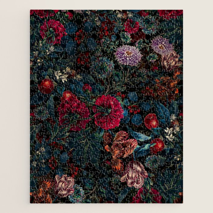 Botanical Night Garden II Jigsaw Puzzle Gallery Image 1