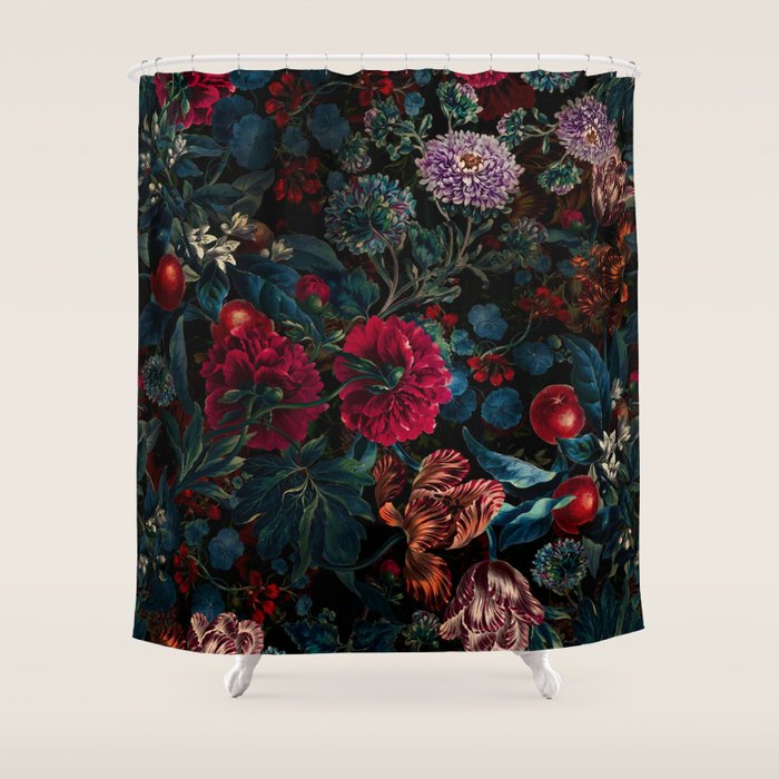 Botanical Night Garden II Shower Curtain Gallery Image 1